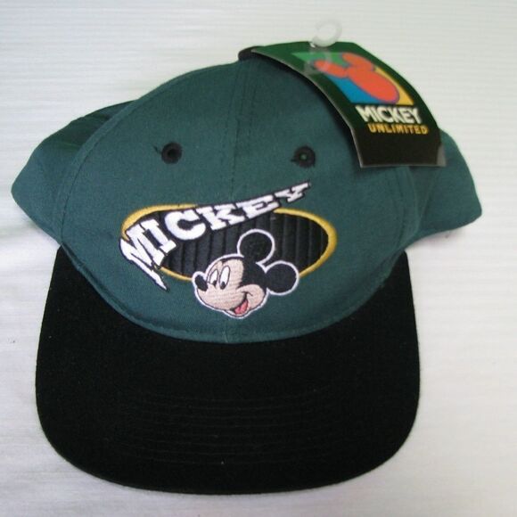NWT Vintage Mickey Mouse Snap-Back Hat - Picture 1 of 5